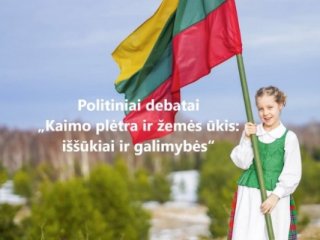 Organizuojami politiniai debatai su kandidatais į LR Seimą
