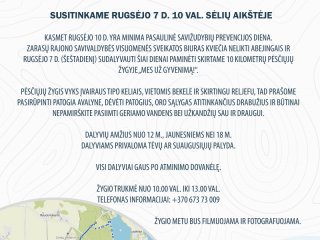 Kviečiame dalyvauti pėsčiųjų žygyje „Mes už gyvenimą!“