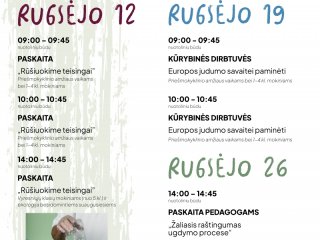 „Žaliasis taškas“ kviečia prisijungti prie nemokamų nuotolinių edukacijų ciklo „Žaliasis...