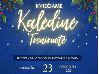 „Ežerietis“ kviečia į kalėdinę rankinio treniruotę!