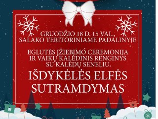 Gruodžio 18 d. Salako teritoriniame padalinyje vyks eglutės įžiebimo ceremonija ir Kalėdinis...