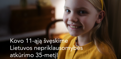 Nepriklausomybės atkūrimo 35-mečiui skirta kampanija „Tik laisvi užaugam dideli“ kviečia švęsti...