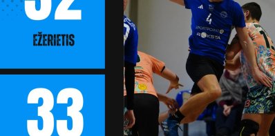 Vasario 16-ąją Zarasuose vyko rankinio dvikova tarp „Ežeriečio“ ir Garliavos komandos