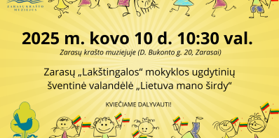 Kvietimas į šventinę valandėlę „Lietuva mano širdy“
