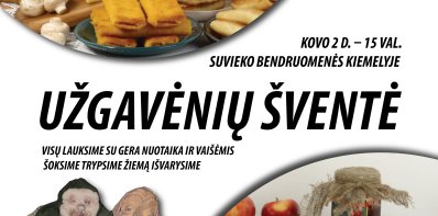 Suvieko bendruomenės kiemelyje „Užgavėnių šventė“