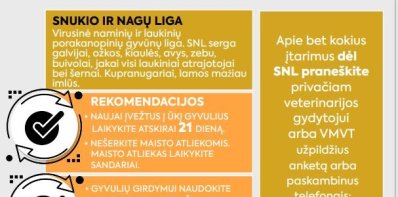 SVARBU. Snukio ir nagų ligos grėsmė
