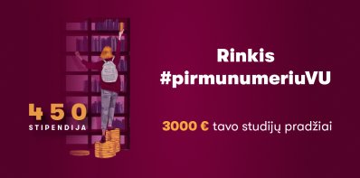 Vilniaus universiteto 450-mečio stipendija: galimybė gabiems, bet stokojantiems