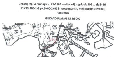 Informacija dėl numatomų melioracijos statinių remonto darbų