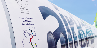 „airBaltic“ lėktuvas pavadintas Zarasų vardu