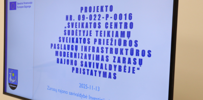 Projekto pristatymas Zarasuose: modernizacija, investicijos ir naujos galimybės gyventojams