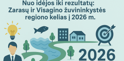 Nuo idėjos iki rezultatų: Zarasų ir Visagino žuvininkystės regiono kelias į 2026 m.