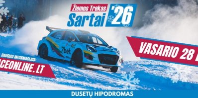 „Sartai 2026“: po beveik dešimtmečio pertraukos Dusetų hipodrome vėl riaumos automobiliai