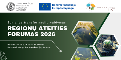 „Regionų ateities forumas 2026: sumanus transformacijų valdymas“