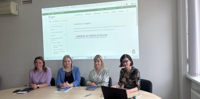 Socialinės paramos skyriaus darbuotojos lankėsi Užimtumo tarnyboje
