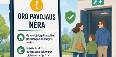 Oro pavojaus nebėra 