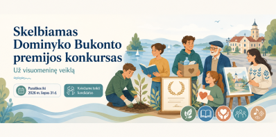 Skelbiamas Dominyko Bukonto premijos už visuomeninę veiklą konkursas
