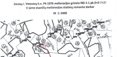 Informacija dėl numatomų melioracijos statinių remonto darbų