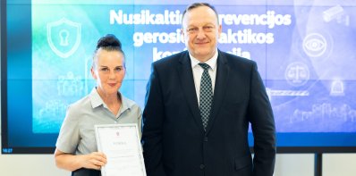 Projektas „Zarasuose saugiau ir jaukiau“ įvertintas Vidaus reikalų ministerijos padėka