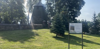 Naujas informacinis stendas primins Imbrado dvaro istoriją