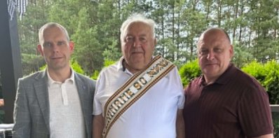 Pagarbos vizitas pas ilgametį Zarasų krašto žemės ūkio ir savivaldos puoselėtoją