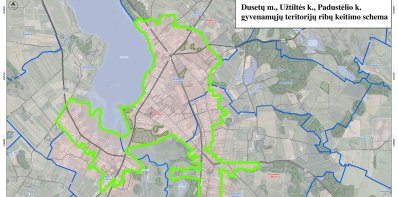 Informacija gyventojams dėl Dusetų miesto teritorijos ribų pakeitimo