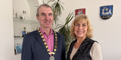 Merė susitiko su naujuoju Zarasų Rotary klubo prezidentu Algirdu Lekavecku